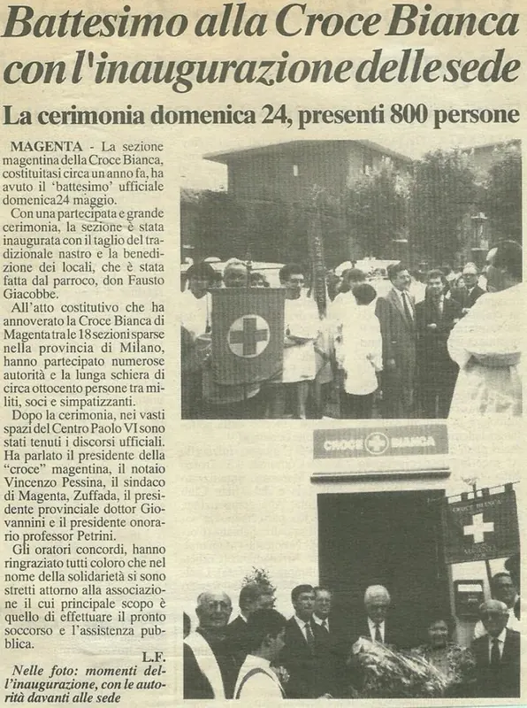 Inaugurazione della prima sede